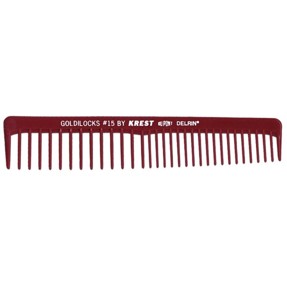 Krest Professional hair comb 15 6 1/2" 1pc Burgundy